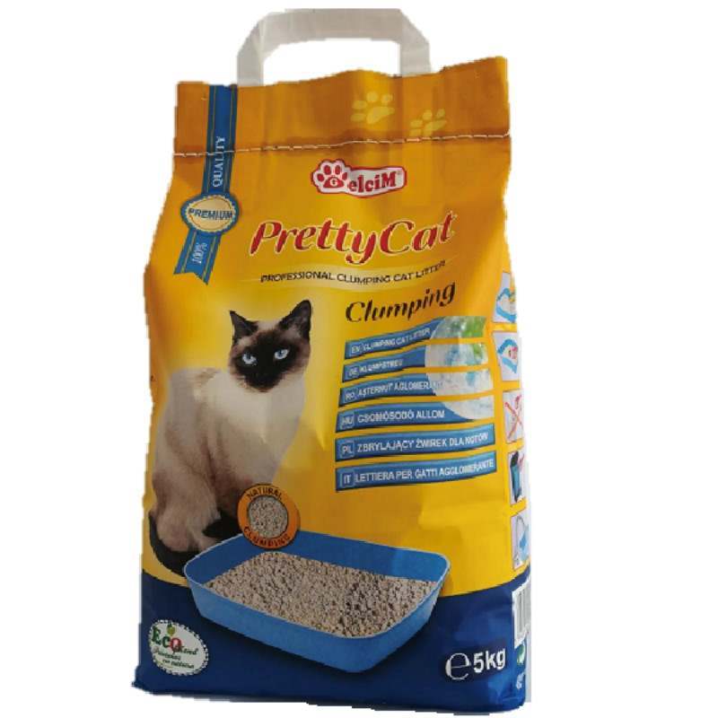 Pretty Cat (Прэтти Кэт) Classic - Наполнитель для кошачьего туалета, бентонитовый, без аромата (5 кг) в E-ZOO