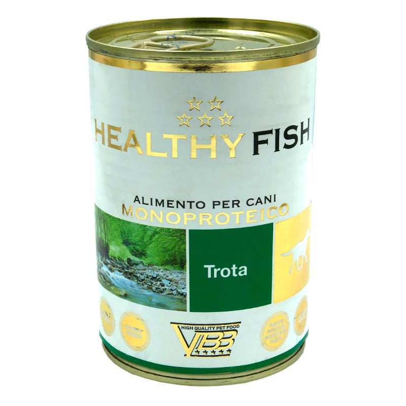 Healthy (Хэлси) Fish - Консервированный корм с форелью для собак (паштет) (400 г) в E-ZOO