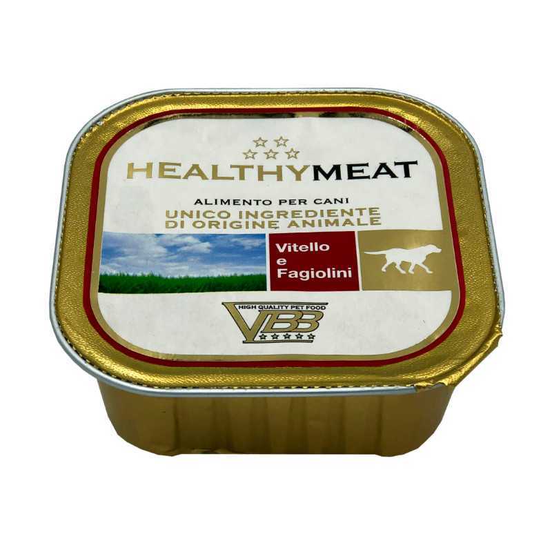 Healthy (Хелсі) Meat - Консервований корм з телятиною та зеленою квасолею для собак (паштет) (150 г) в E-ZOO