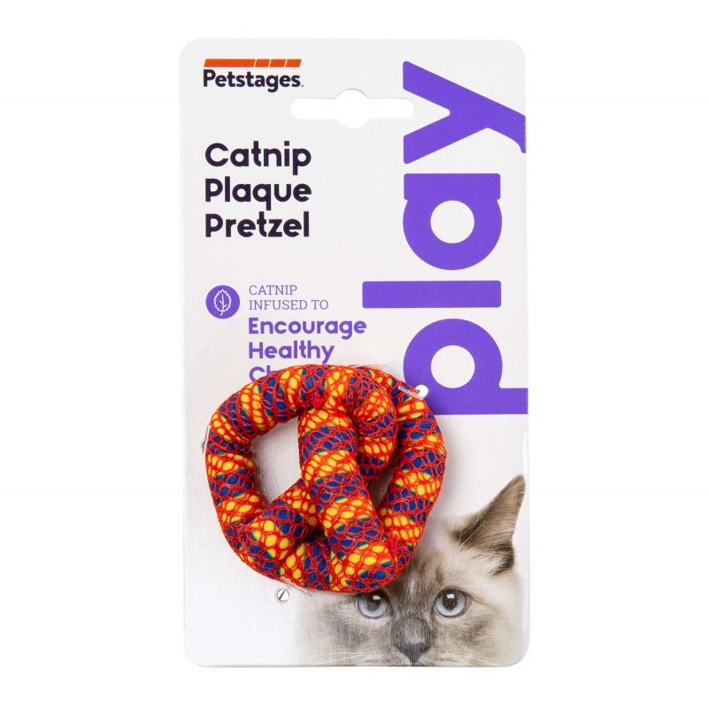 Petstages (Петстейджес) Catnip Plaque Pretzel– Игрушка Крендель для котов с кошачьей мятой (7 см) в E-ZOO