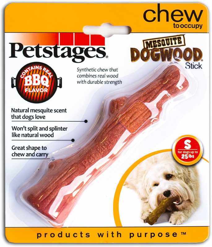 Petstages (Петстейджес) Dogwood Mesquite – Іграшка для собак, міцна гілка з ароматом барбекю (13,5 см) в E-ZOO
