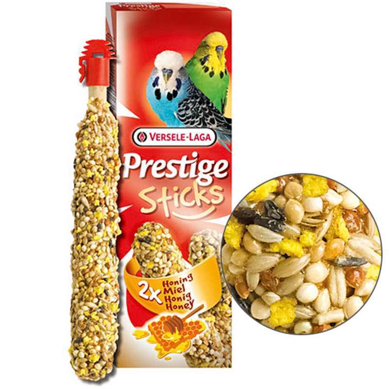 Versele-Laga (Верселе-Лага) Prestige Sticks Budgies Honey - Лакомство с медом для волнистых попугаев (2х30 г) в E-ZOO