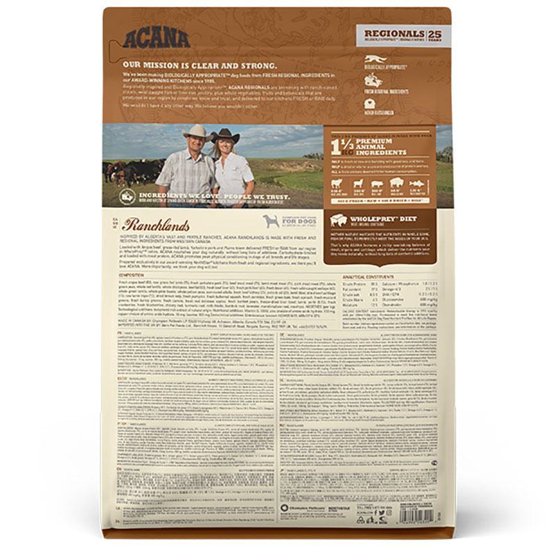 Acana (Акана) Ranchlands Recipe – Сухой корм с красным мясом и рыбой для собак различных пород на всех стадиях жизни (6 кг) в E-ZOO