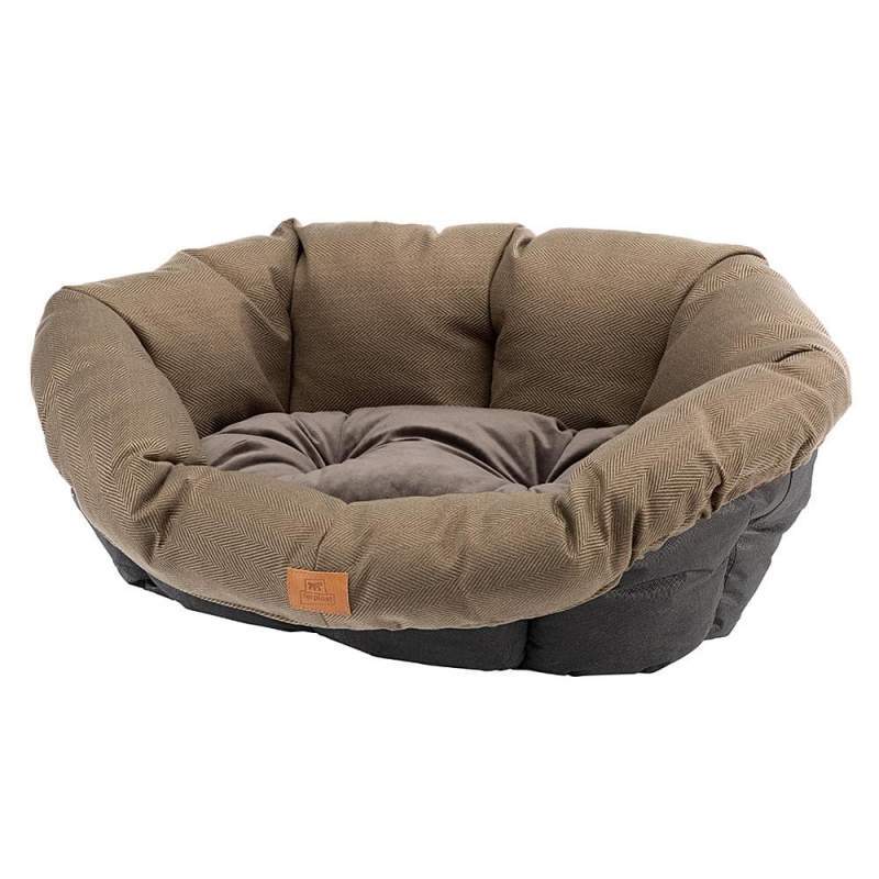 Ferplast (Ферпласт) Sofa Tweed Cushion - Мягкая твидовая подушка для лежака Siesta Deluxe для собак и котов (73х55х27 см) в E-ZOO