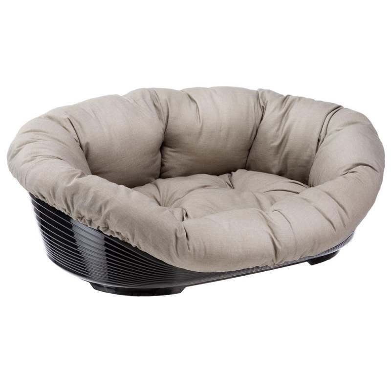 Ferplast (Ферпласт) Sofa - Пластиковый лежак с подушкой из х/б материла для котов и собак мелких пород (52х39х21 см) в E-ZOO