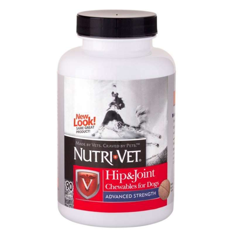 Nutri-Vet (Нутри-Вет) Hip & Joint Advanced Strength (Level 3) - Таблетки для связок и суставов (уровень 3), для взрослых собак всех пород