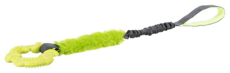 Trixie (Трикси) Bungee Tugger - Игрушка кольцо на веревке, с амортизатором для собак (10/56 см) в E-ZOO