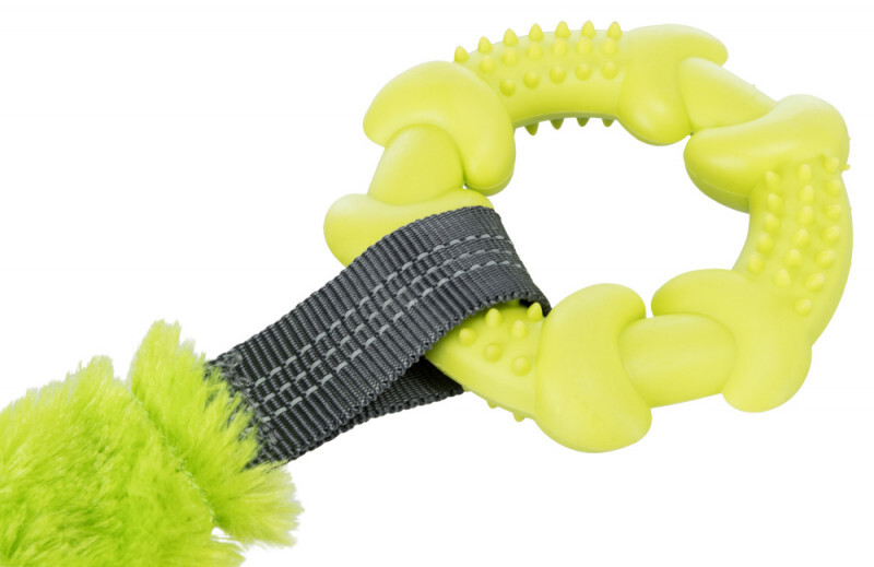 Trixie (Тріксі) Bungee Tugger - Іграшка кільце на мотузці, з амортизатором для собак (10/56 см) в E-ZOO