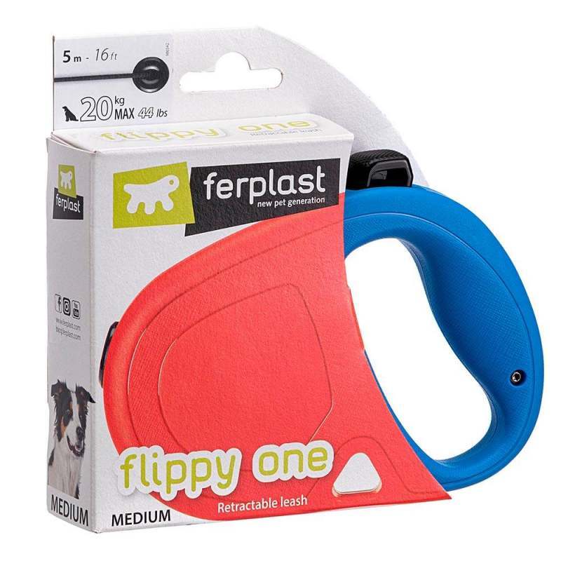 Ferplast (Ферпласт) Flippy One Cord – Поводок-рулетка для собак различных пород со шнуром (L) в E-ZOO