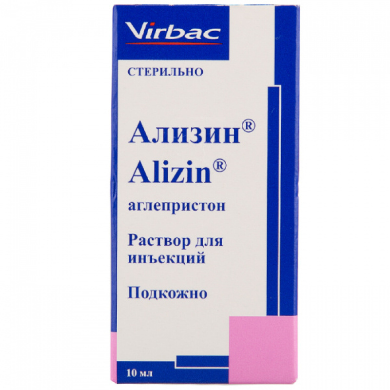 Virbac (Вирбак) Alizin - препарат Ализин для прерывания беременности либо ее предотвращения (10 мл) в E-ZOO