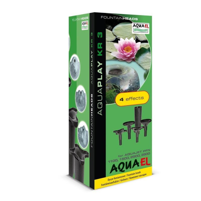 AquaEL (АкваЭль) AquaPlay KR-3 - Набор насадок для фонтанной помпы Aquael AquaJet PFN 1000/1500/2000/3500 (KR-3) в E-ZOO