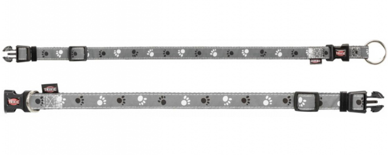 Trixie (Трикси) Silver Reflect Collar - Ошейник для собак светоотражающий с лапками (XS-S) в E-ZOO