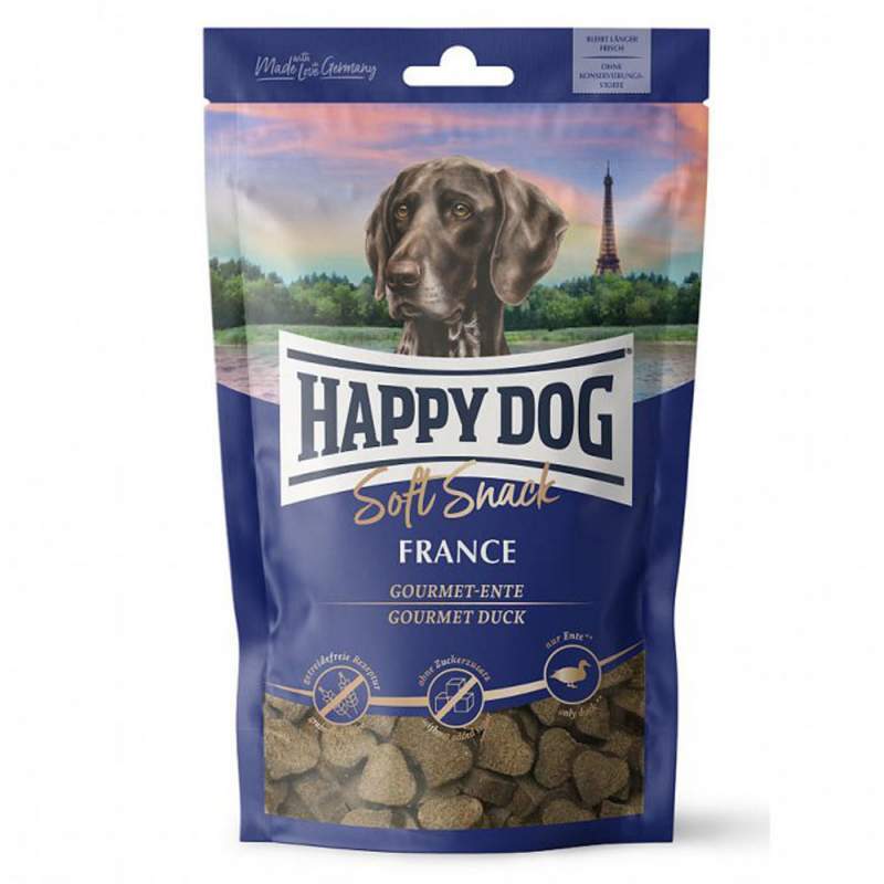 Happy Dog (Хеппи Дог) SoftSnack France - Мягкие снеки с уткой для собак различних пород (100 г) в E-ZOO