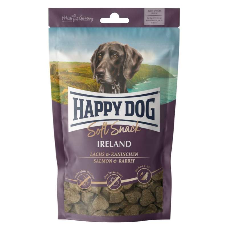 Happy Dog (Хеппи Дог) SoftSnack Ireland - Мягкие снеки с лососем и кроликом для собак различних пород (100 г) в E-ZOO