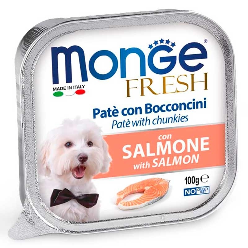Monge (Монж) DOG FRESH - Нежный паштет с лососем для собак (100 г) в E-ZOO