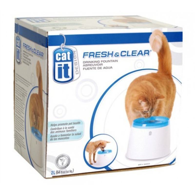 Catit (Катит) Fresh & Clear - Питьевой фонтанчик с фильтром для котов и собак (2 л) в E-ZOO