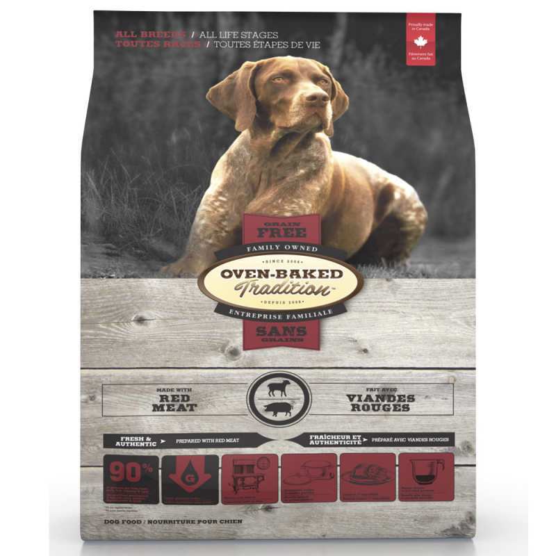 Oven-Baked (Овен-Бэкет) Tradition Grain-Free Red Meat Dog All Breeds - Беззерновой сухой корм со свежим красным мясом для собак различных пород на всех стадиях жизни (2,27 кг) в E-ZOO