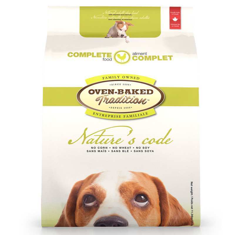 Oven-Baked (Овен-Бекет) Tradition Nature's Code Dog All Breeds Chicken - Cухий корм зі свіжим м'ясом курки для собак різних порід на всіх стадіях житт (2 кг) в E-ZOO