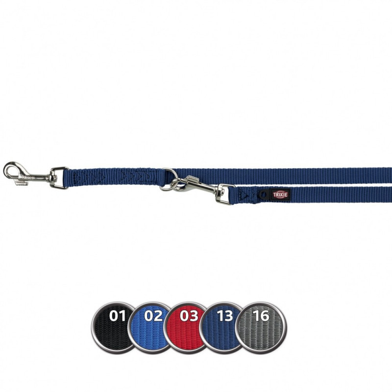 Trixie (Трикси) Premium Adjustable Leash 4 stage - Поводок-перестежка для собак c 4-мя этапами регулировки (1,5х300 см) в E-ZOO