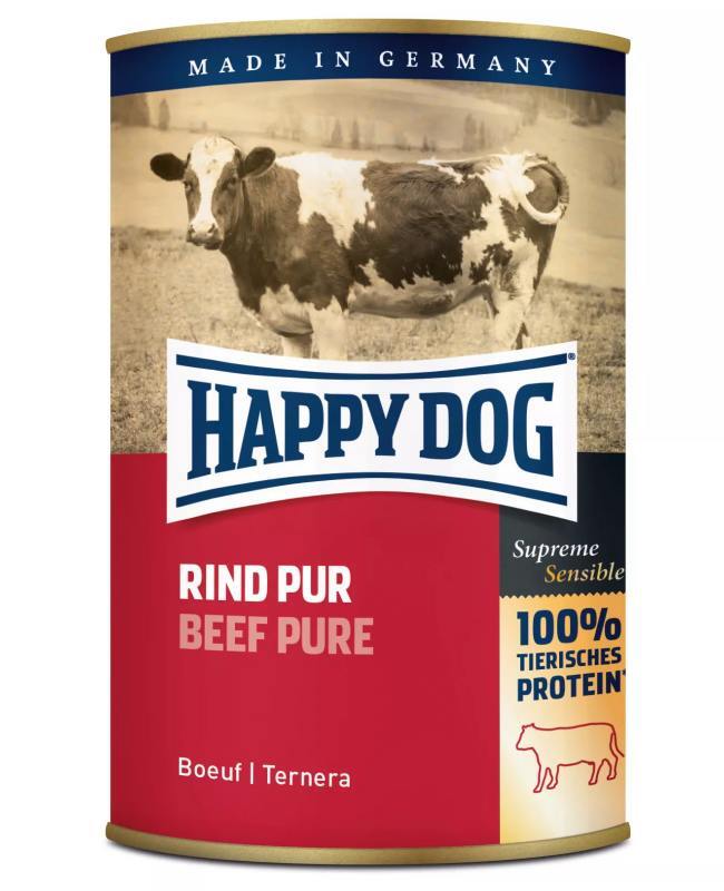 Happy Dog (Хеппи Дог) Beef Pure - Консервированный корм с говядиной для собак всех пород (400 г) в E-ZOO