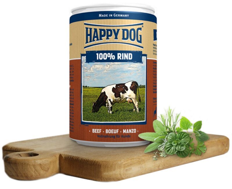 Happy Dog (Хеппі Дог) Beef Pure - Консервований корм з яловичиною для собак всіх порід (400 г) в E-ZOO