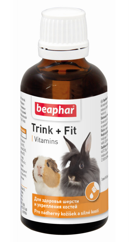 Beaphar (Беафар) Trink + Fit Vitamins - Вітаміни для здоров'я шерсті і зміцнення кісток у кроликів і гризунів (50 мл) в E-ZOO