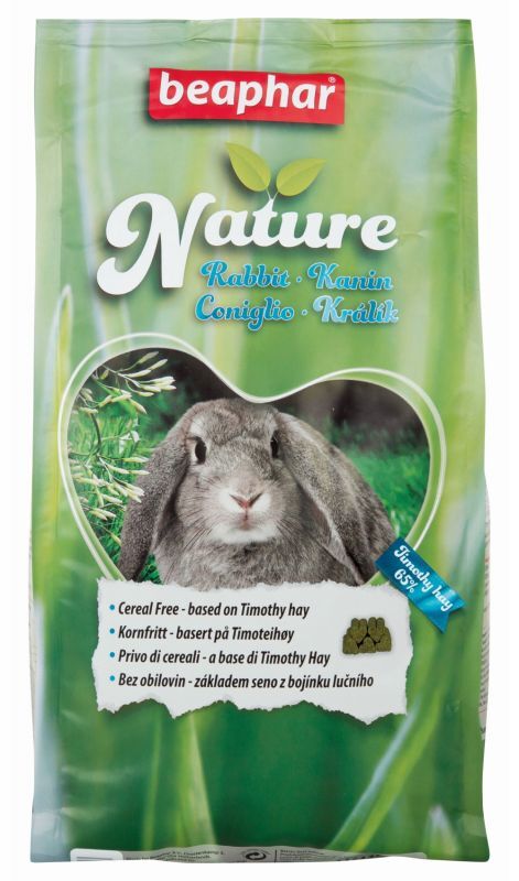 Beaphar (Беафар) Nature Rabbit - Беззерновой гранульований корм з тимофіївкою для кроликів (1,25 кг) в E-ZOO