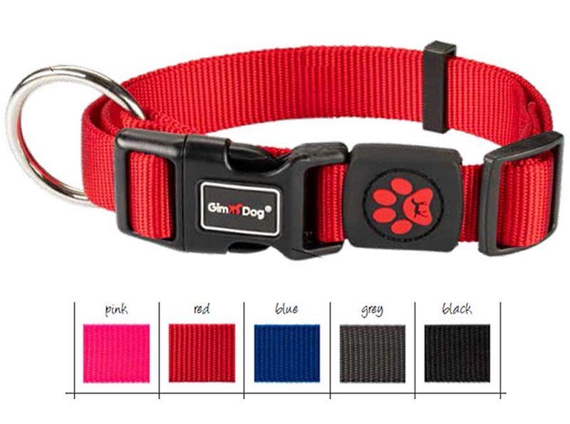 GimDog (ДжимДог) Harlem Nylon Collars - Ошейник для собак из нейлона (1,0х20-30 см) в E-ZOO