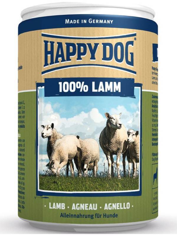 Happy Dog (Хеппи Дог) Lamb Pure - Консервированный корм с ягненком для собак всех пород (400 г) в E-ZOO