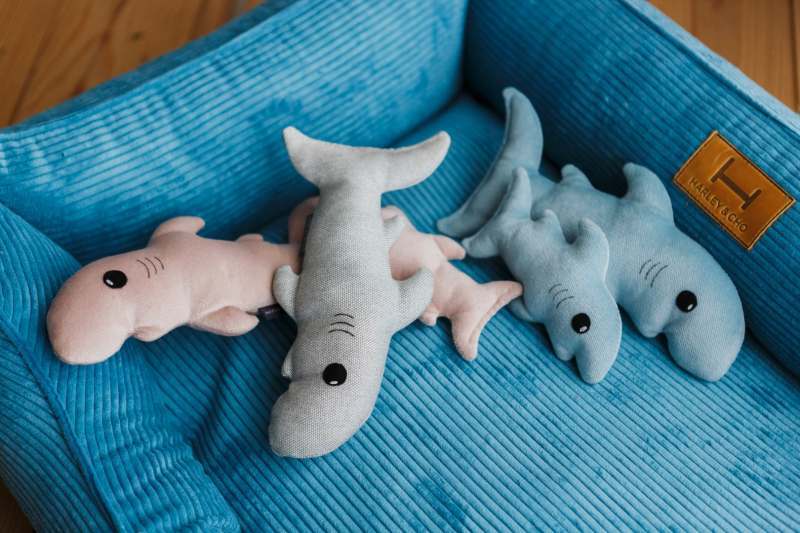 HARLEY & CHO (Харли энд Чо) Акула-Каракула игрушка для собак и котов (S) в E-ZOO