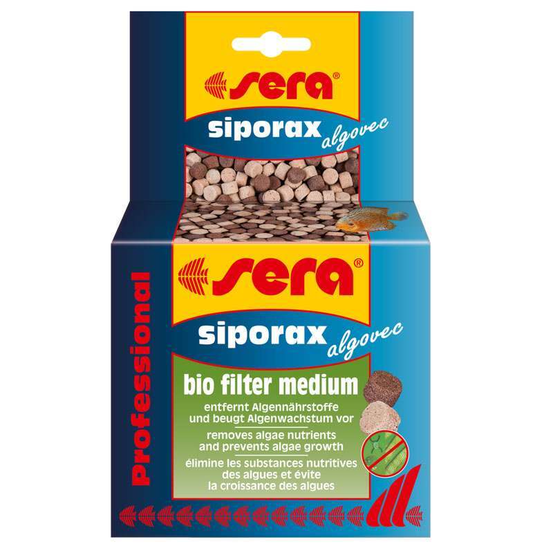 Sera (Сера) Siporax Algovec Professional - Біологічне фільтрувальне середовище для видалення фосфатів (210 г) в E-ZOO