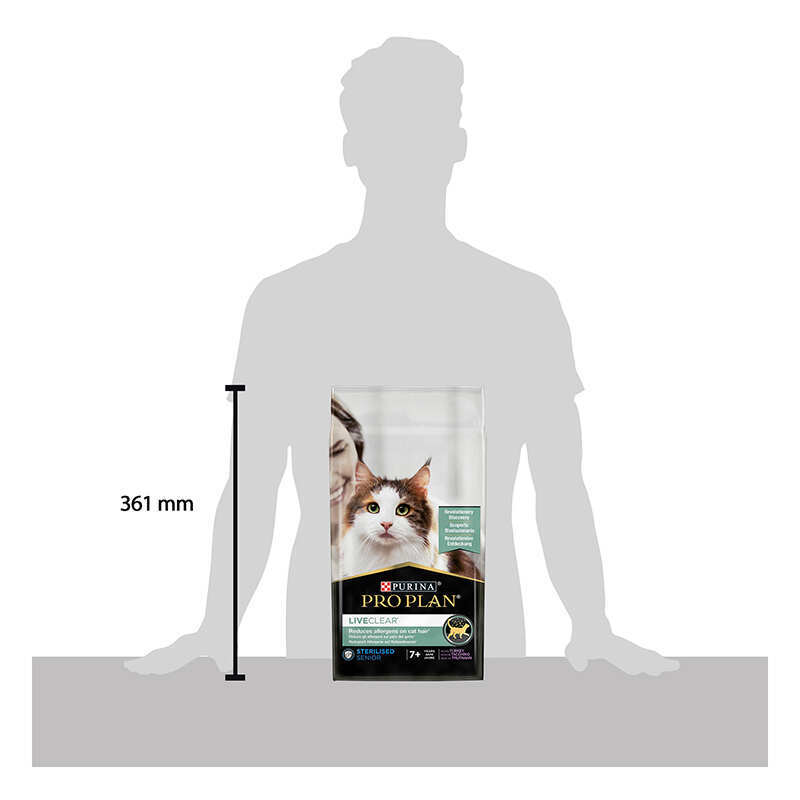 Purina Pro Plan (Пурина Про План) LiveClear Sterilised Senior - Сухой полнорационный корм с индейкой для кастрированных котов и стерилизованых кошек старше 7 лет (1,4 кг) в E-ZOO
