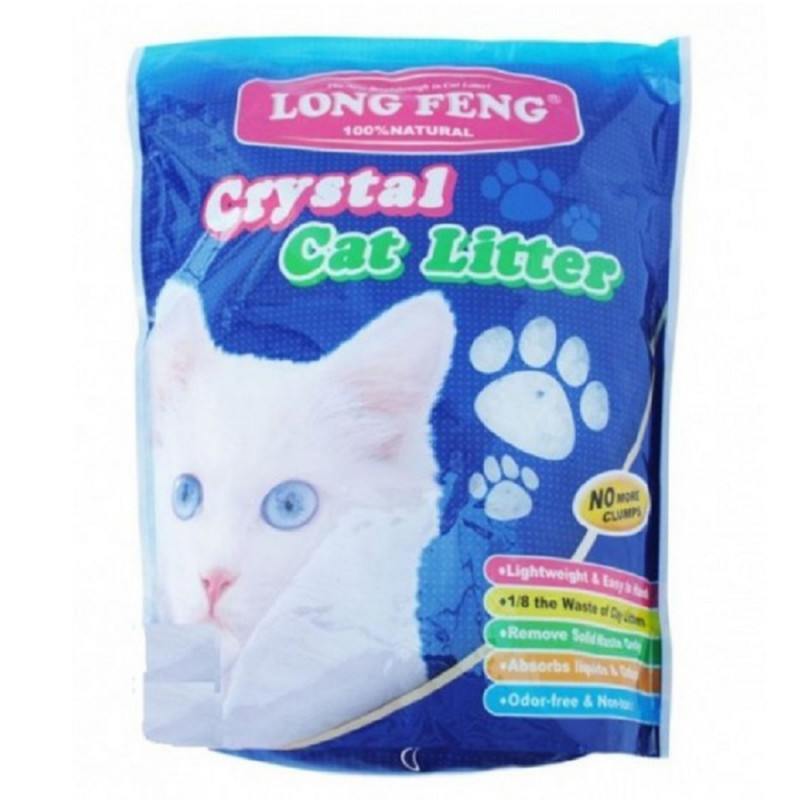 Long Feng (Лун Фен) Crystal Cat litter - Наполнитель силикагелевый для кошачьего туалета (3,6 л) в E-ZOO