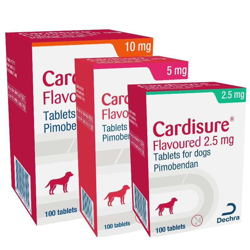 Кардишур (Cardisure) by Dechra Limited - Препарат для лечения сердечно-сосудистых заболеваний у собак (аналог Ветмедина) (5 мг / 100 табл.) в E-ZOO