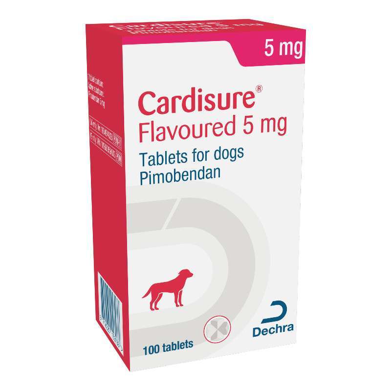 Кардишур (Cardisure) by Dechra Limited - Препарат для лечения сердечно-сосудистых заболеваний у собак (аналог Ветмедина) (5 мг / 100 табл.) в E-ZOO