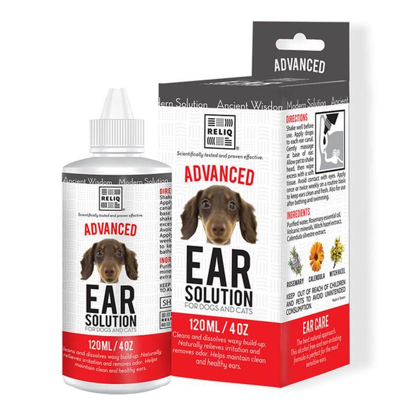 Reliq (Релик) Ear Solution - Жидкое средство для ухода за ушами для собак и котов (120 мл) в E-ZOO