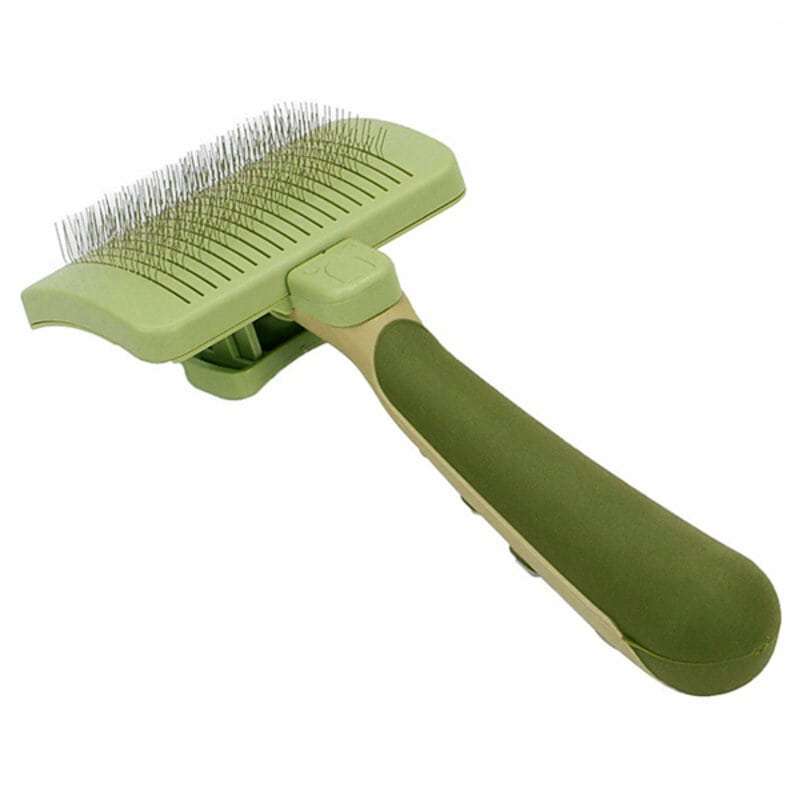 Safari (Сафари) Self-Cleaning Slicker Brush - Пуходерка-сликер с самоочисткой для всех типов шерсти собак и котов в E-ZOO