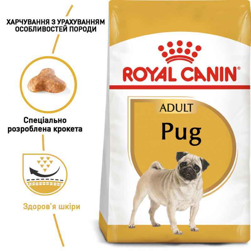 Royal Canin (Роял Канин) Pug Adult - Сухой корм для взрослых Мопсов - Фото 3