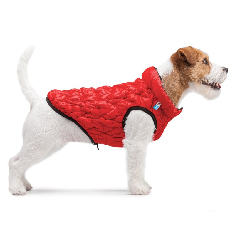 Collar (Коллар) AiryVest UNI - Двусторонняя эластичная курточка для собак (красная/черная) (M48 (45-48 см)) в E-ZOO