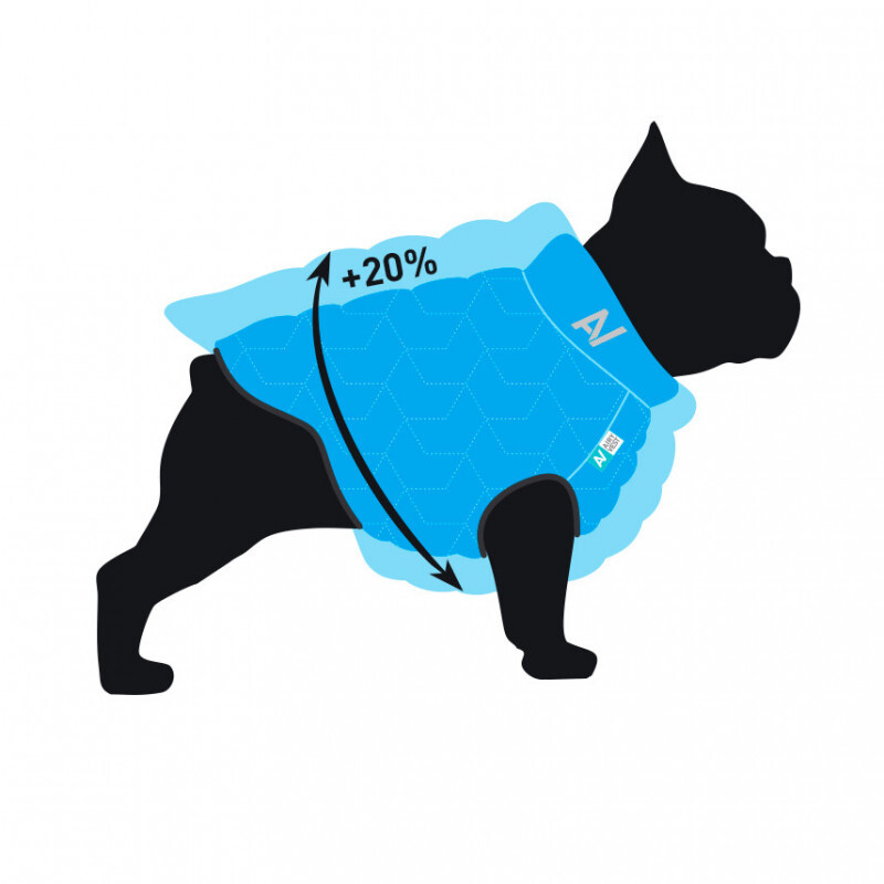 Collar (Коллар) AiryVest UNI - Двустороння еластична курточка для собак (рожева/чорна) (S38 (35-38 см)) в E-ZOO