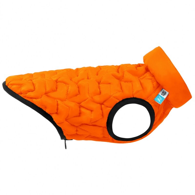 Collar (Коллар) AiryVest UNI - Двусторонняя эластичная курточка для собак (оранжевая/черная) (S33 (30-33 см)) в E-ZOO
