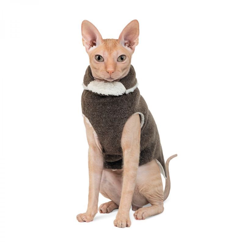 Pet Fashion (Пет Фешн) The Mood Cat - Свитер для котов (коричневый) (S (27-31 см)) в E-ZOO