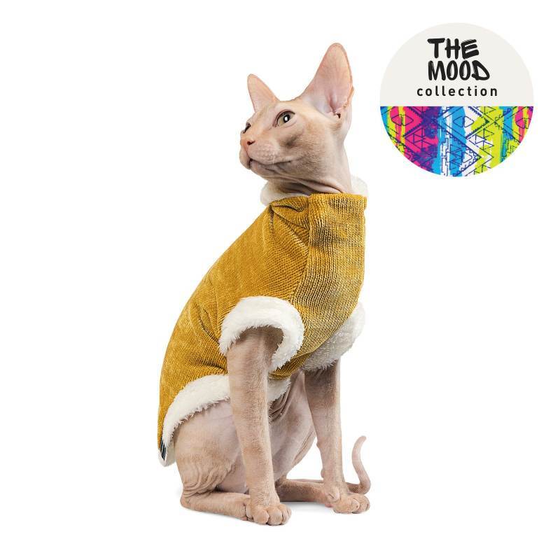 Pet Fashion (Пет Фешн) The Mood Tom - Свитер для котов (горчичный) (XS (23-27 см)) в E-ZOO