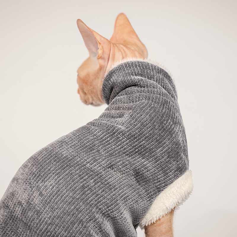 Pet Fashion (Пет Фешн) The Mood Tom - Светр для котів (графітний) (XS (23-27 см)) в E-ZOO