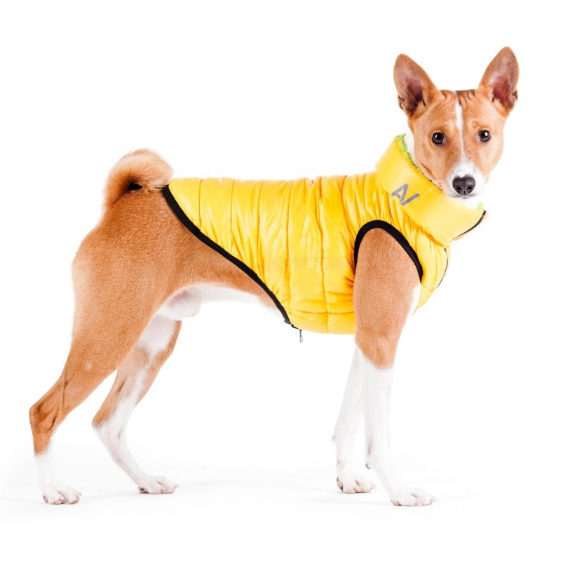 Collar (Коллар) AiryVest - Двустороння курточка для собак (жовта/салатова) (S40 (38-40 см)) в E-ZOO