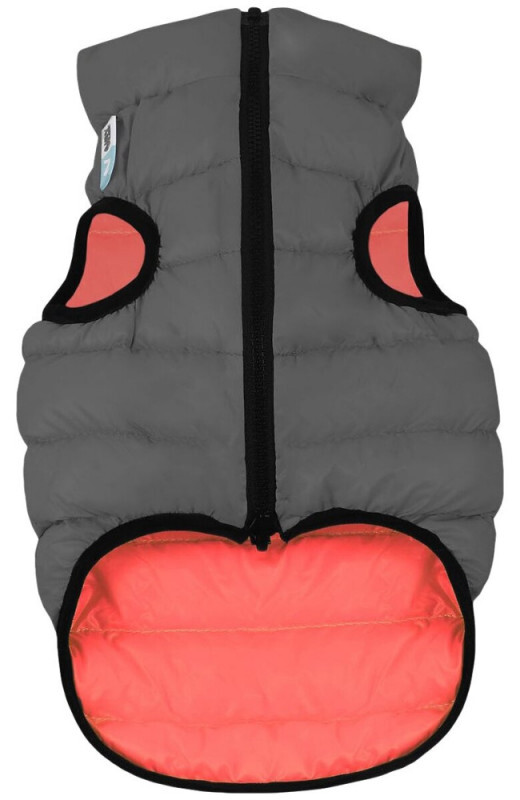 Collar (Коллар) AiryVest - Двусторонняя курточка для собак (коралловая/серая) (M47 (44-47 см)) в E-ZOO
