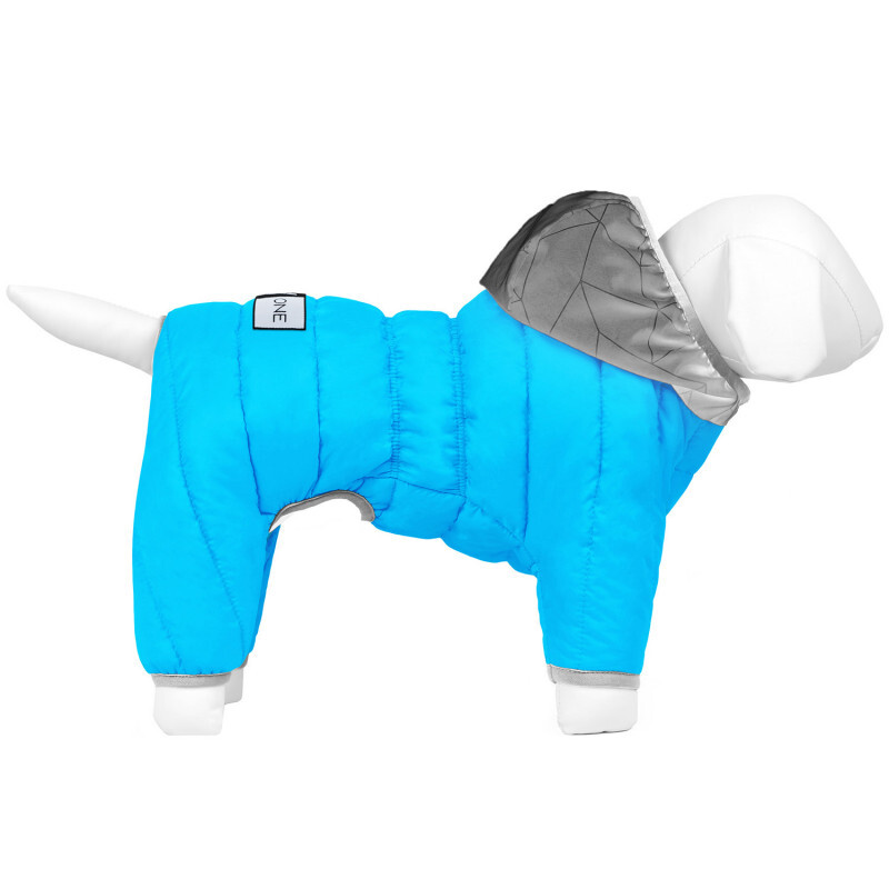 Collar (Коллар) AiryVest ONE - Утепленный комбинезон для собак (голубой) (XS25 (22-25 см)) в E-ZOO