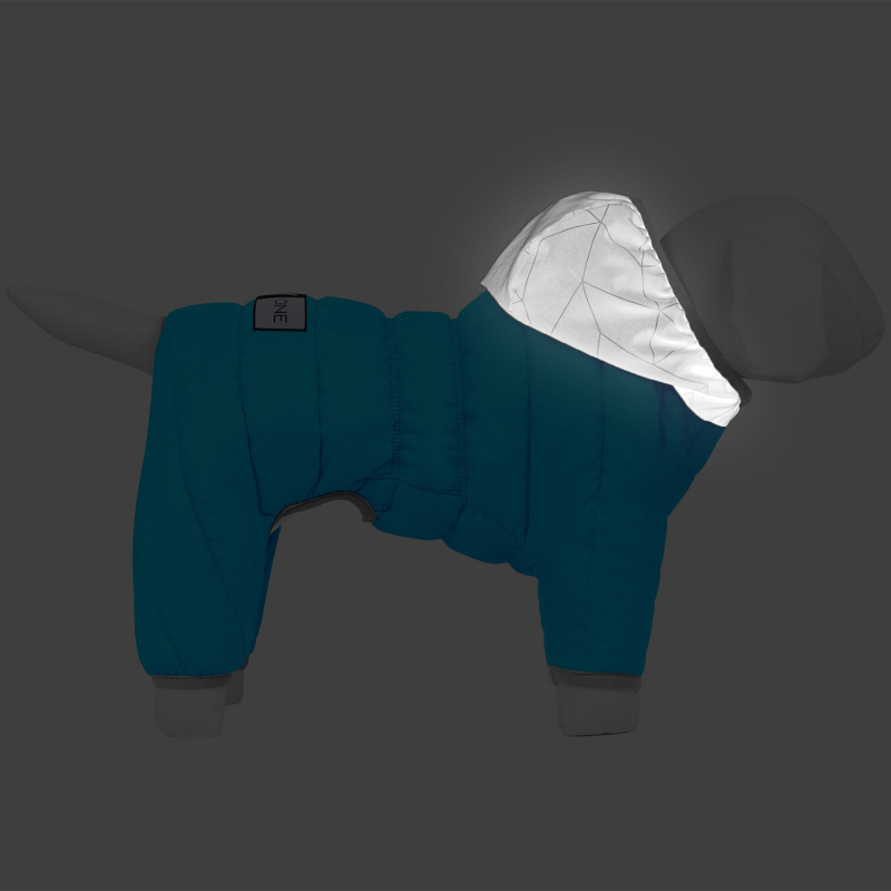 Collar (Коллар) AiryVest ONE - Утепленный комбинезон для собак (голубой) (XS25 (22-25 см)) в E-ZOO