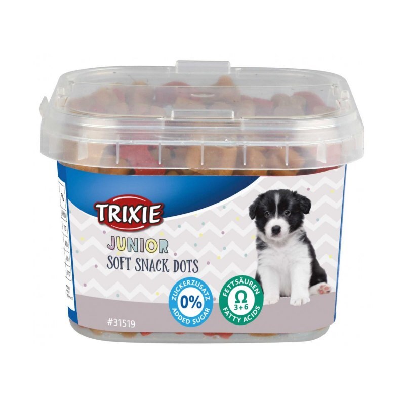 Trixie (Тріксі) Junior Soft Snack Dots - Вітамінізовані ласощі для цуценят з жирними кислотами Омега-3 і Омега-6 (140 г) в E-ZOO