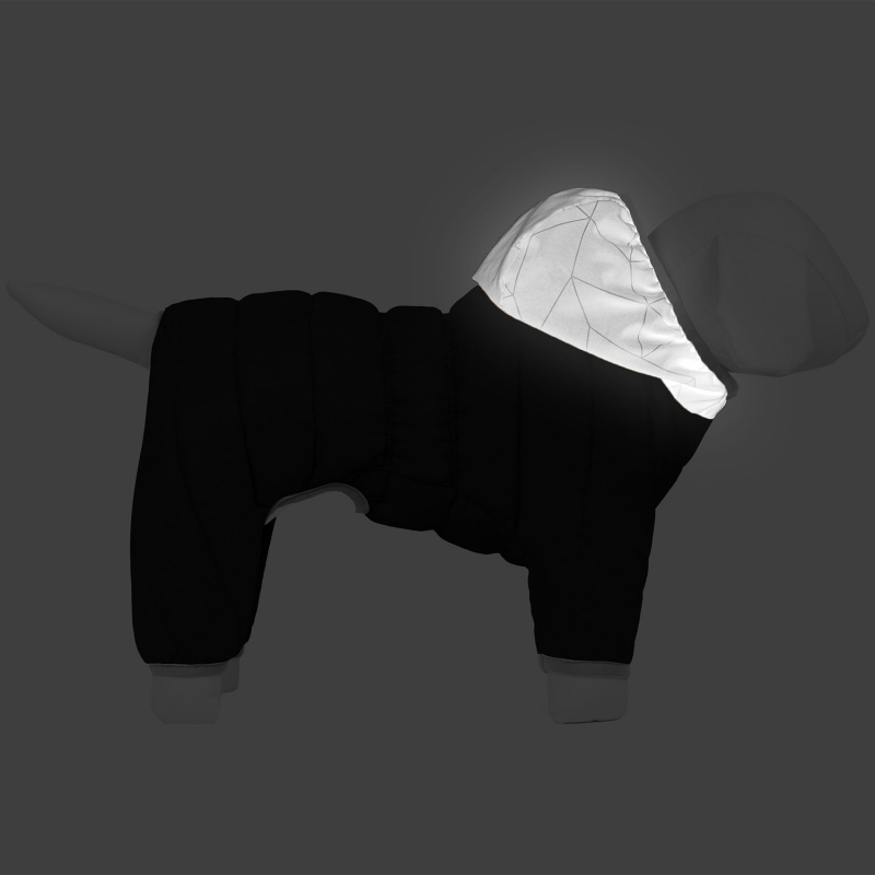 Collar (Коллар) AiryVest ONE - Утепленный комбинезон для собак (черный) (L55 (52-55 см)) в E-ZOO